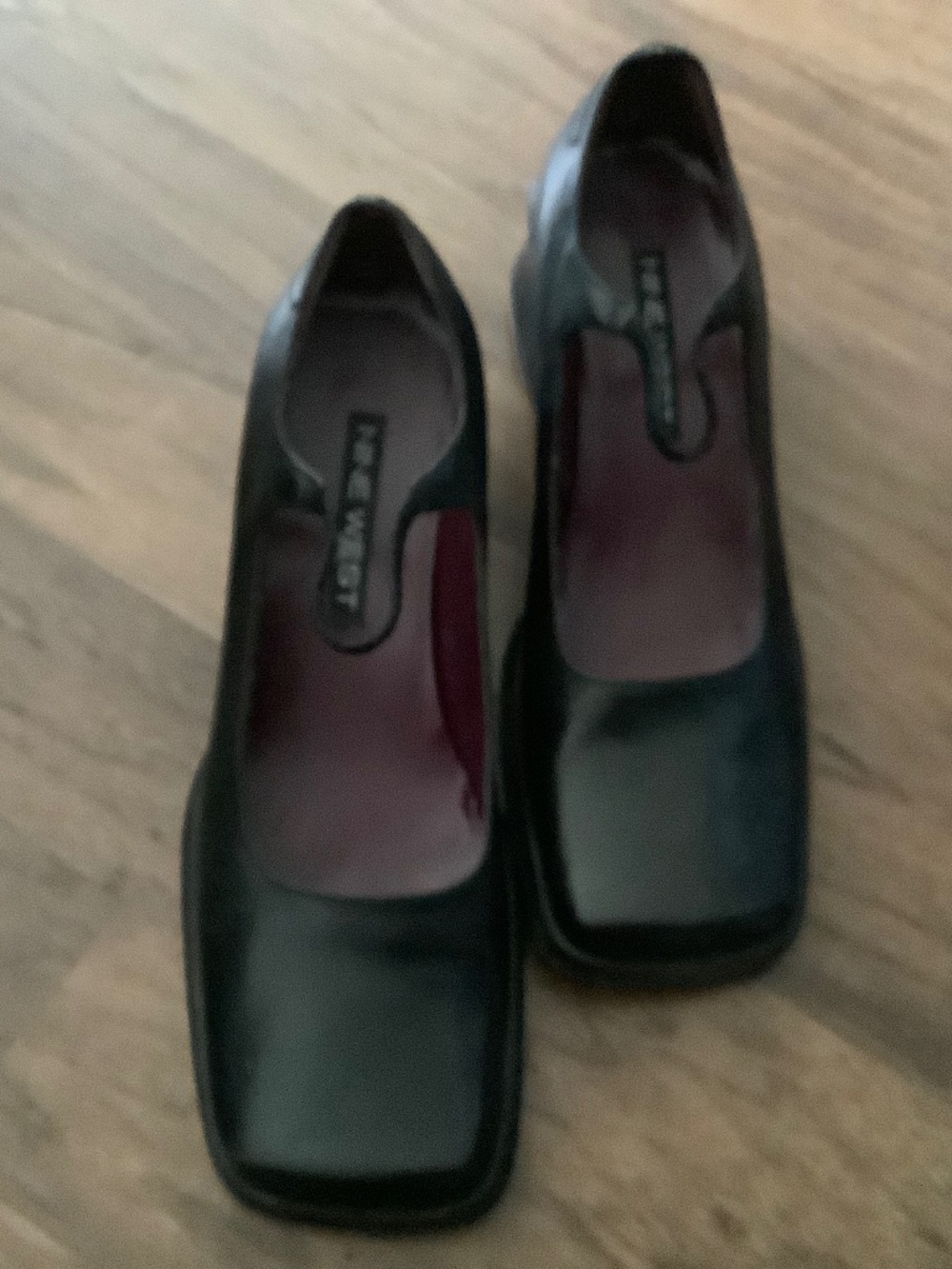 Nine West square toe block heeled Mary-jane